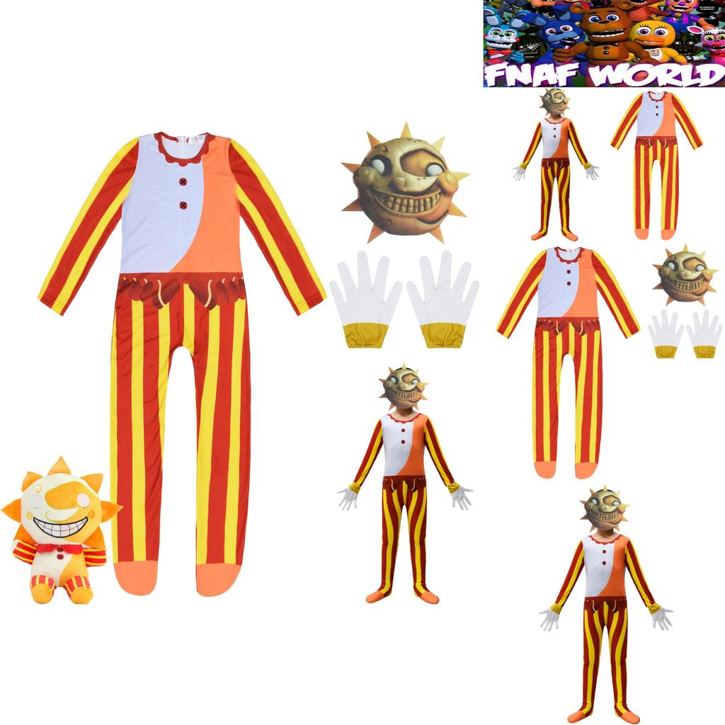 Sundrop Fnaf Cosplay Jumpsuit For Boys And Girls