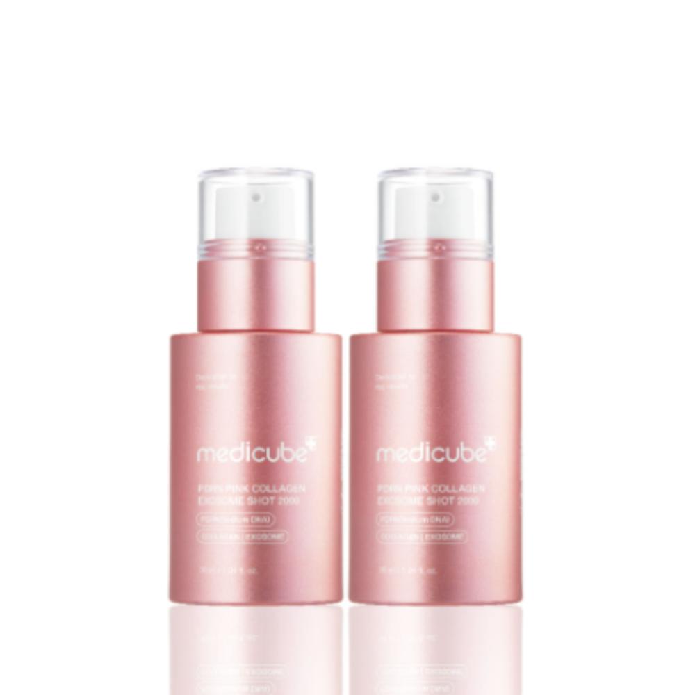 

Medicube PDRN Pink Exosome Shot Ampoule 2000 — Revitalizing Exosome Serum (30ml × 2)