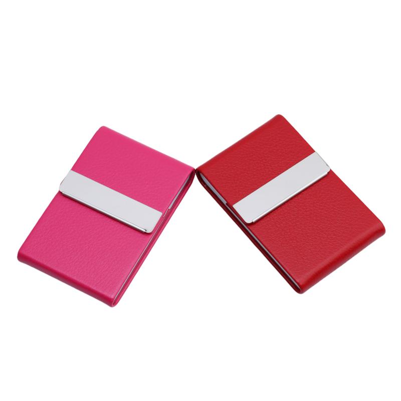 Dámské kreativní pouzdro na vizitky Přenosné pouzdro na jmenovky z PU