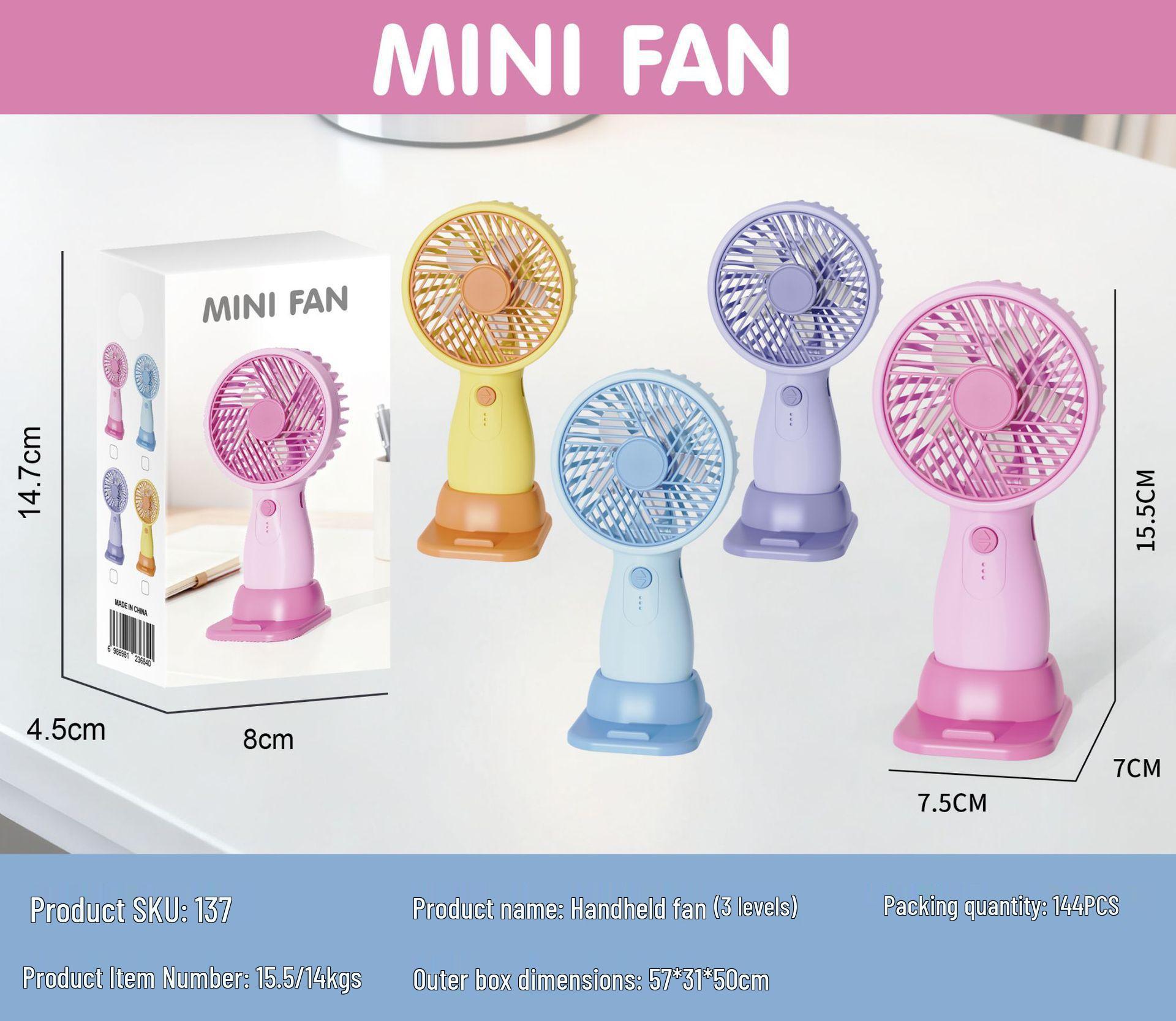 Kuromi Cartoon Handheld Fan in Light Purple with Metal Hanging Ring - Portable for Summer Coolness 1