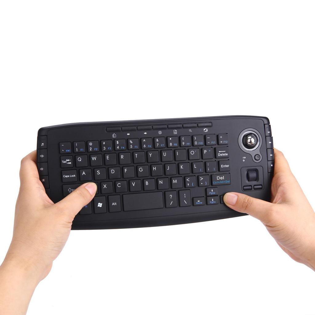 2.4G Wireless Air Mouse & Trackball Keyboard Set: Portable Two-in-One