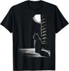 Cat Illustration Graphic T-Shirt Cute Feline Lover Art Tee S-5XL