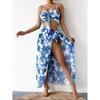 European & American Sexy Bikini Three-Piece Set with Split Long Dress Swimsuit - Women's 2025 Collection.