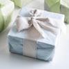 2rolls Festive Ribbons: Handmade Fringed and Perfect for Crafts Weddings or Home Decor Available In White Blue and Green