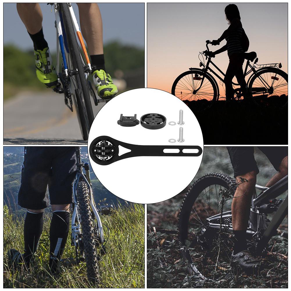 Schwarz Aluminiumlegierung Langlebige Fahrradcomputerhalterung Halterung Fahrradzubehör