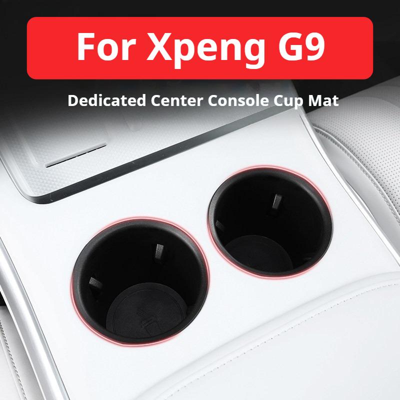 For Xpeng G9 Xiaopeng G9 2025 2026 Cup Slot Storage Pad Shockproof Cup Holder Mat Interior Protective Accessories