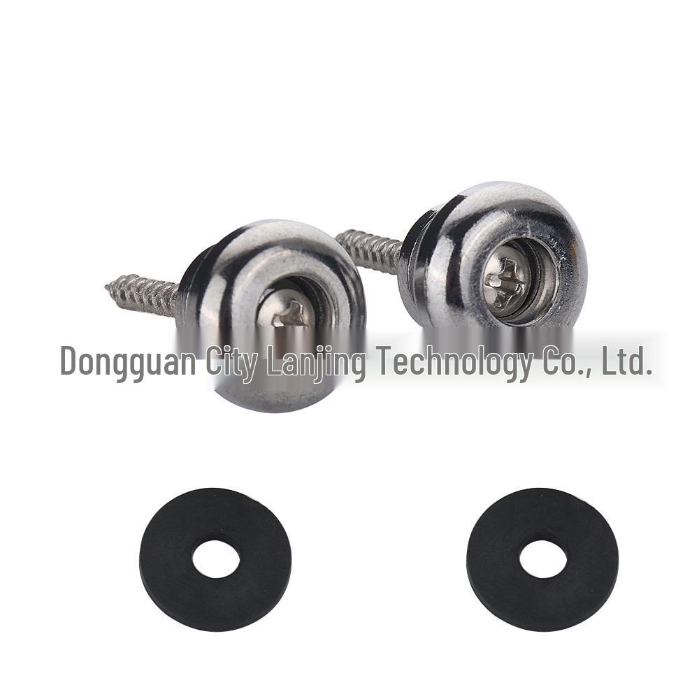 Electric & Acoustic Guitar Metal Strap Button Set