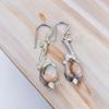 Authantic Pink Opal Copper Gemstone 925 Sterling Silver Lovely  Jewelry Earrings EE-37-36