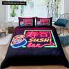 Japanese Sushi King Queen Duvet Cover Little Cat Bedding Set Novelty Cartoon Pet Animal Japan Food White Polyester Quilt Cover