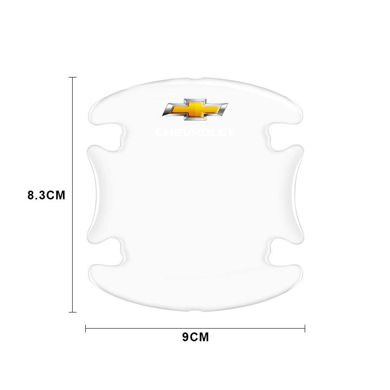 Car Door Handle Bowl Protector Transparent Anti-collision For Chevrolet Silverado Impala Malibu Equinox Cruze Camaro Spark Aveo
