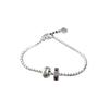 Rainbow Ring Transfer Bead Necklace Retro Trend Colored Diamond Personalized Women'S Girlfriend Collarbone Chain