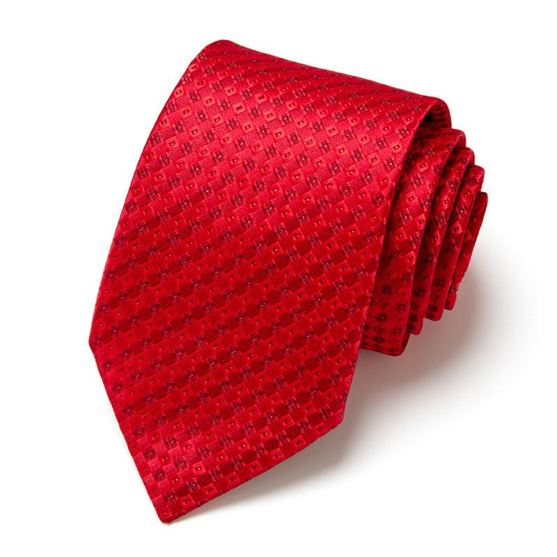 Men'S Business Tie Hand-Typed Professional Dress Interview Tie Men'S Polyester Silk