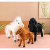 Realistic Little White Horse Plush Toy - Stuffed Pony Doll Ornament Gift for Year of the Horse