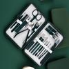 Professional 7-18 Piece Nail Care Kit Stainless Steel Manicure & Pedicure Set with Travel Case for On-the-Go Grooming
