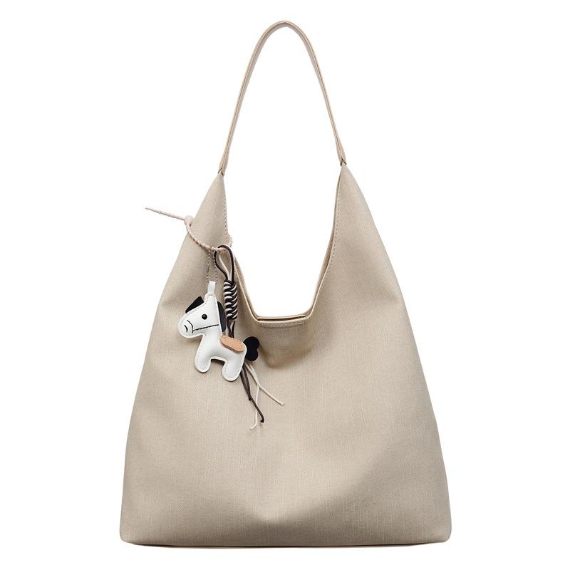 New Denim Shoulder Bags for Women Large Capacity Fashi Versatile Canvas Tote Bag Casual Minimalist Underarm Commuting Bag