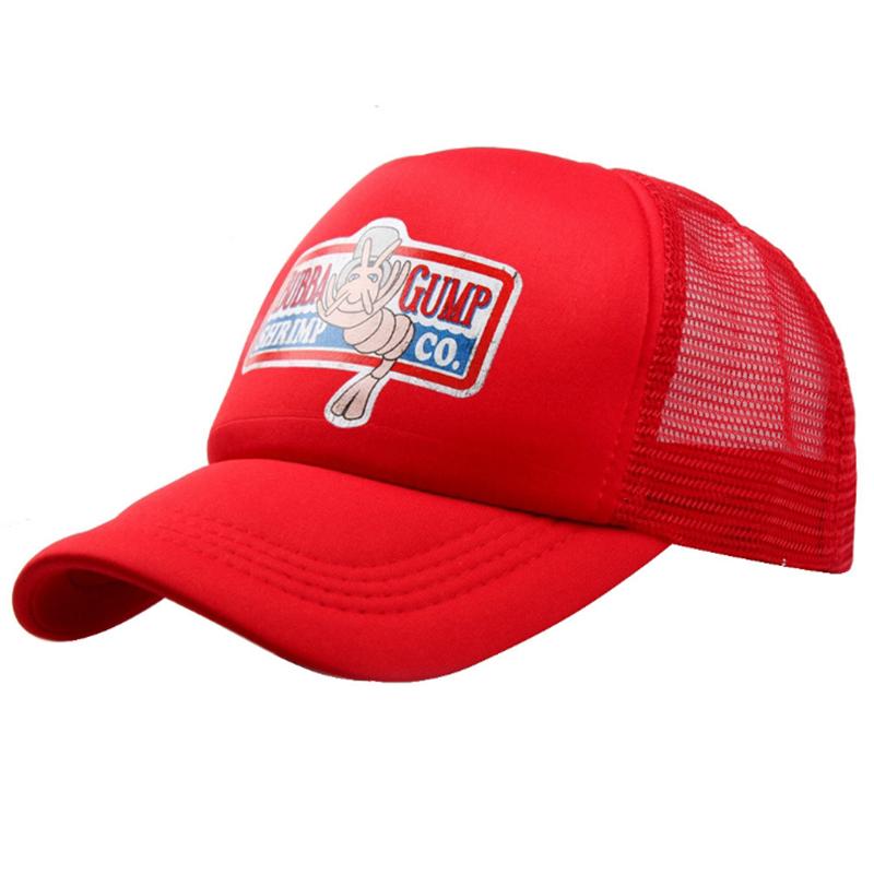 Bubba Gump Shrimp Baseballová čepice Snapback Cap Cosplay Muži Ženy Animal Sport Cap