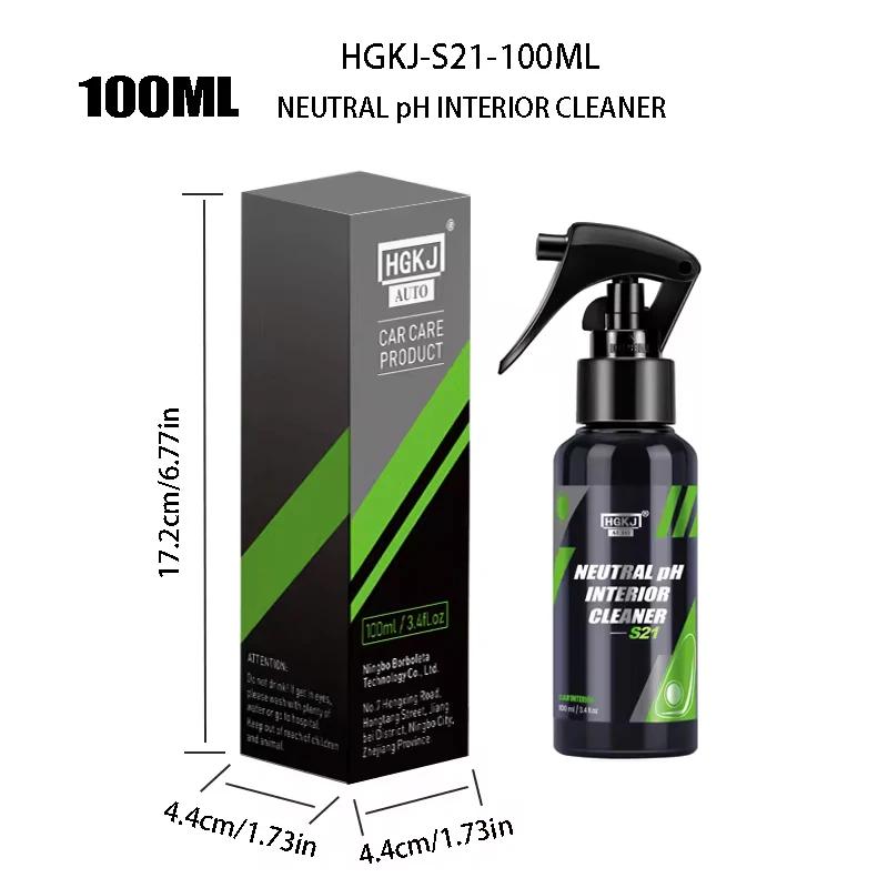 Car Interior Cleaner Agent Ceiling Cleaner Leather Flannel Woven Fabric Water Free Multipurpose Auto Dash Cleaning Tool