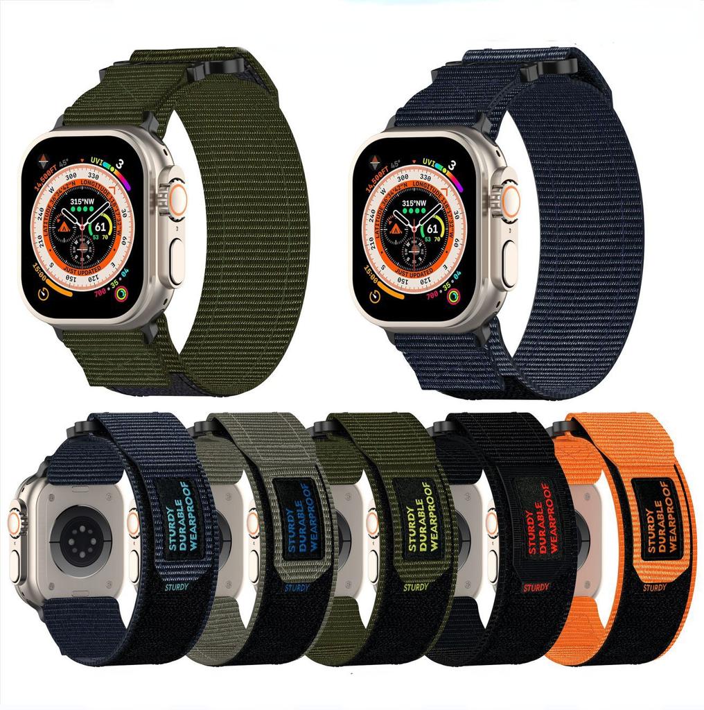 Trail Loop for Apple Watch Band 45mm 44mm 49mm 40mm 41mm 38mm 44 Mm Nylon Bracelet iWatch Series 9 8 7 6 5 4 3 Se Ultra 2 Strap