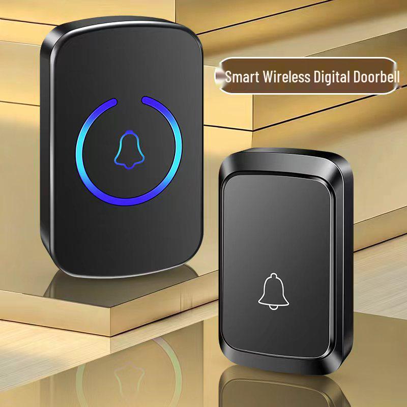 Wireless Waterproof Electronic Doorbell with DC Plug-in and Remote Control for Cross-border E-commerce