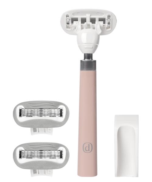 Women s Razor Starter Set (Razor + 2 Refill Blades + Dedicated Holder) Cherry Blossom Pink