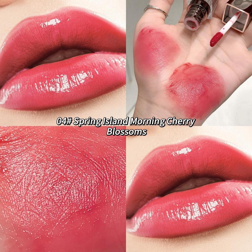 SHAQINUO 6-color Water Light Lip Gloss Moisturizing And Smooth Texture Long-lasting Lip Glaze Easy To Color Lipstick