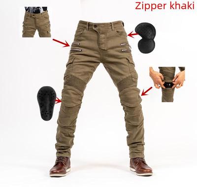 Unisex-Motorradjeans mit Schutzausrüstung – Ganzjahres-Freizeithose mit Sturzschutz