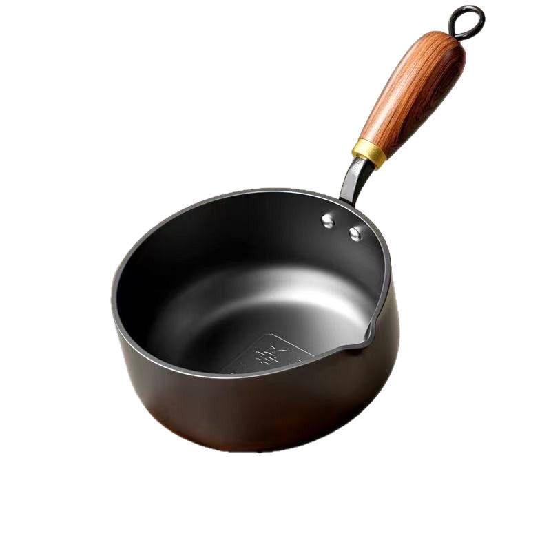 Special Deepened Non-Stick Frying Pan: Perfect for Hot Oil, Eggs, Baby Food & More; Multi-Functional Small Iron Milk Pot