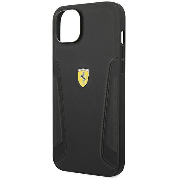 Ferrari Fehcp14Mrbuk Iphone 14 Plus / 15 Plus 6.7 Czarny/Black Hardcase Leather Stamp Sides