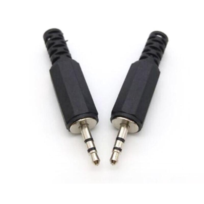 10pcs 2.5mm 2pole 3pole 2.5 Audio Mono Stereo Male Jack Plug Connector Plugs for Phone Headset