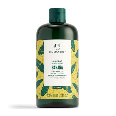 Shampoo Veramente Nutriente alla Banana 400 ML Confezione Per Capelli Secchi Tendenti al Crespo Cura dei Capelli Vegana