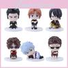 Gintama Pvc Figurine Set With Sitting Characters For Desk Decor And Gift Ideas