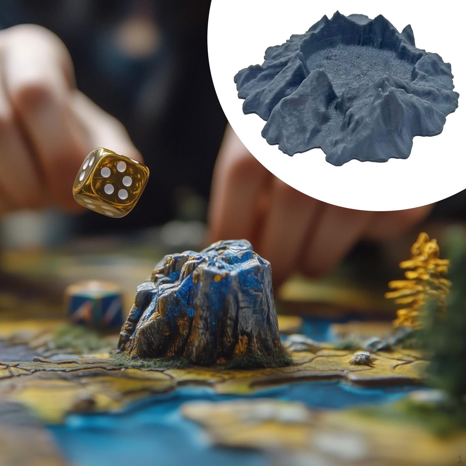 

Mini Meteorite Model Miniature Building Terrain Compact Layout Decor Tabletop Miniatures Unpainted