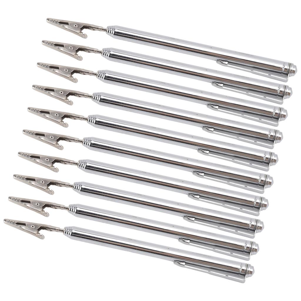 10 Stück Krokodilklemmen Edelstahl Langlebig Teleskopisches Design Breite Anwendung Armband Hilfe Werkzeug