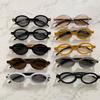 Fashion Oval Sunglasses For Men Women Retro Small Frame Punk Eyewear Luxury Brand Designer Sun Glasses
