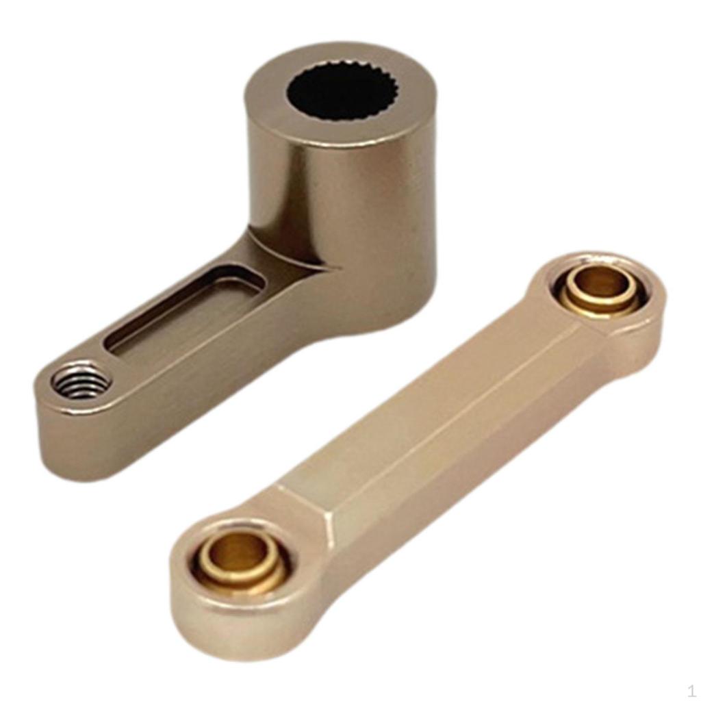 1/7 RC Car Steering Rod Servo Arm Accessories Spare Parts Portable Direct Replaces Durability