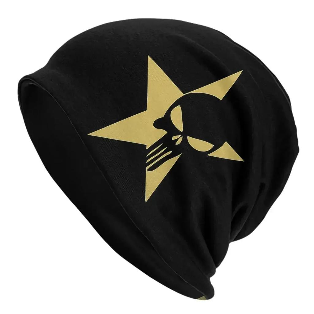 Heavy Metal Skeleton Skull Punishers Warm Knitted Cap Fashion Bonnet Hat Autumn Winter Outdoor Beanies Hats for Unisex Adult