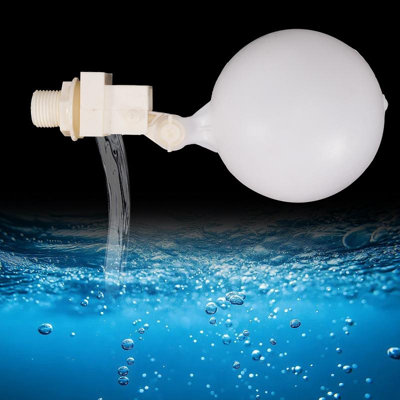 4 Type DN15 Adjustable 1/2" Floating Auto Fill Valve Automatic Fill Tank Water Level Control 1/2" Thread Plastic Float Valve
