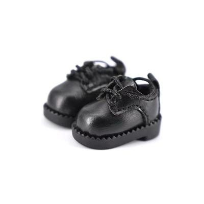 With Shoelace Obitsu11 Shoes Dress Up Pretend Play Doll Leather Boots Black Brown Casual Shoes Cowhide Dolls Shoes