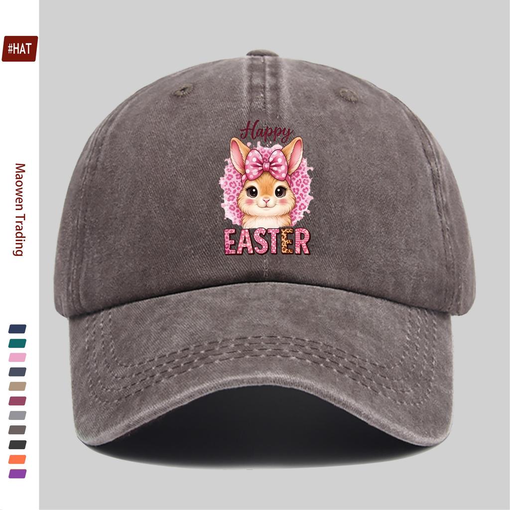 Pc Leopard Print Background Cartoon Alpaca Print Baseball Cap Fresh And Playful Style Sun Hat Comfortable And Lightweight Tru