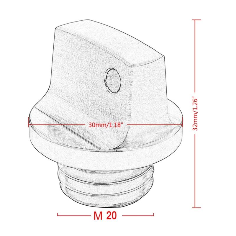 Colorful Oil Filler Caps Compact- Size Oil Drain Plug Bolt Aluminum Oil Filler Caps Plugs Covers Used for CB-R 250RR
