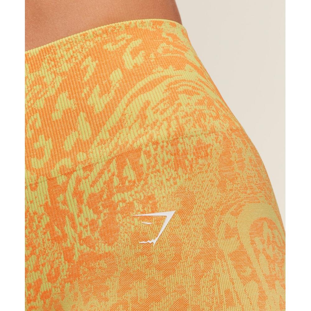 Gymshark Adapt Animal X Whitney Shorts Sorbet Yellow    Dayglow Peach B6b3h ybX2