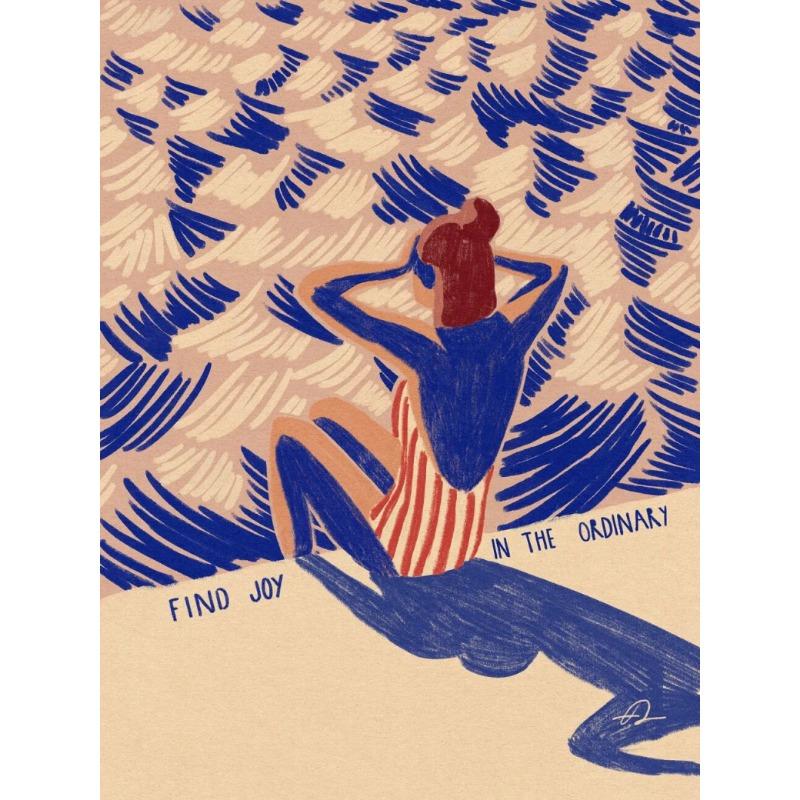 

Nordic Minimalistic Art Surfing Paddling Swimming Sea Wave Print Poster Canvas Painting Abstract Wall Art for Room Home Decor 21cm×30cm NoFrame