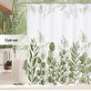 Minimalist Floral Polyester Shower Curtain