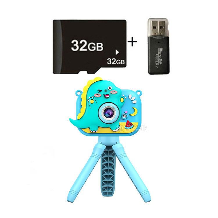 

Y6 Ручной кронштейн для детской камеры, HD двойная цифровая камера, детская игрушка в подарок синий