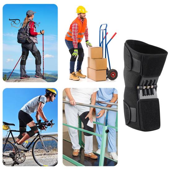 Knee Support Brace Pad Adjustable Guard Leg Bike Comfortable Protective Sleeve for Outdoor Sports Composite Plate