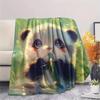 Coperta in Flanella con Stampa Panda, Alta Qualità, Confortevole per Tutte le Stagioni, Decorazione per la Casa, Calore e Comfort, Perfetta per Regali di Natale