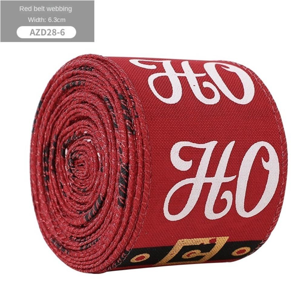 Xmas Gift Christmas Ribbon DIY Burlap Ribbon New Fabric Swirl Ribbon