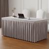 Thickened Conference Tablecloth Dutch Fleece Fabric Rectangular Hotel Tablecloth Exhibition Tablecloth Office Tablecloth Event Linen