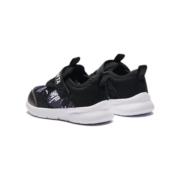 Anta Kids Outdoor Comfortable Shock Absorbing Wear Resistant Low Top Walking Shoes Baby Shoes Black White A312420007-3