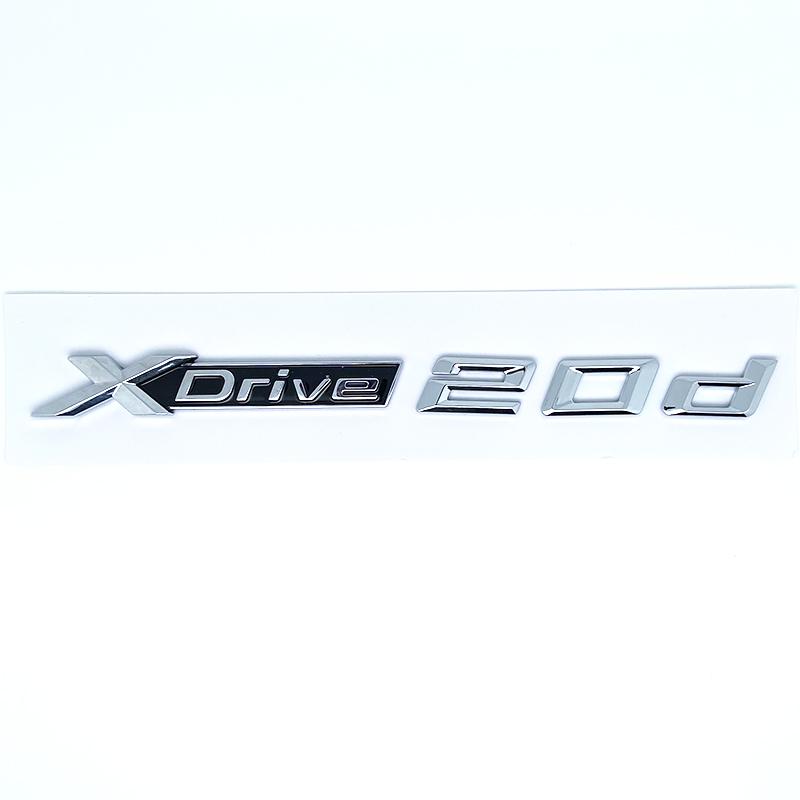 3D ABS XDrive Emblem Car Fender Rear Trunk Sticker X Drive 20d 20i 23d 23i 25d 25i 28d 28i For BMW X1 X2 X3 X5 X6 X7